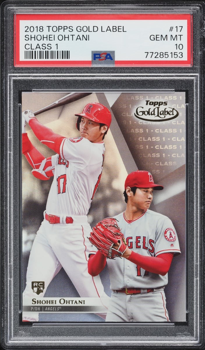 2018 Topps Gold Label Class 1 Shohei Ohtani ROOKIE #17 PSA 10 GEM MINT