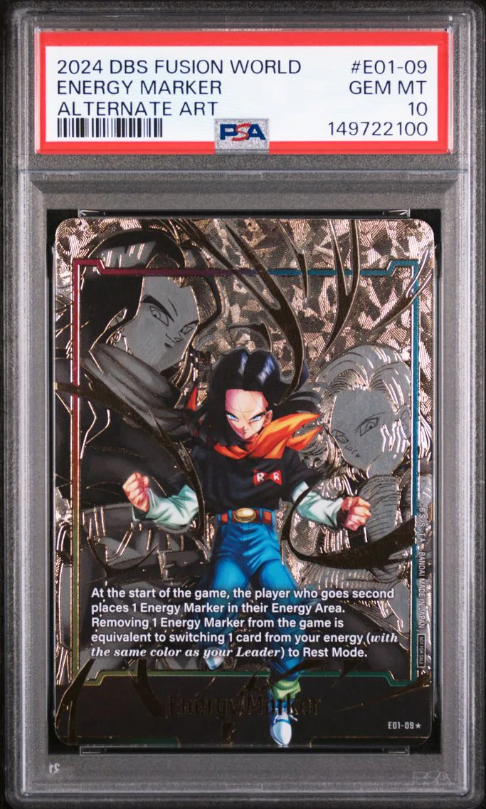 2024 #E01-09 Energy Marker PSA 10 Dragon Ball Super Card Game Fusion World Energy Marker Pack 01 — Uncommon