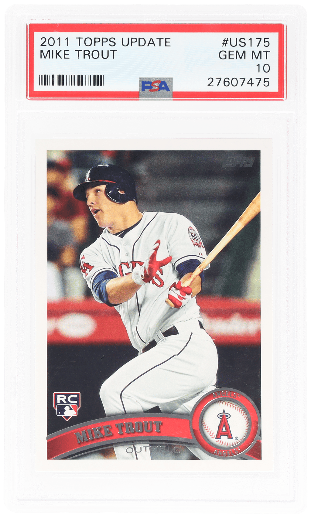 2011 Topps Update Mike Trout #US175 PSA 10