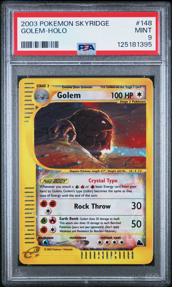 2003 #148 Golem-Holo PSA 9 Skyridge — Epic