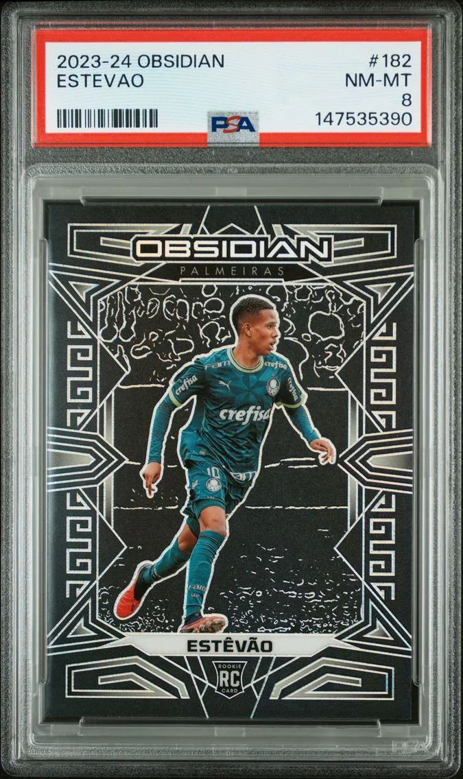 2023 #182 Estevao PSA 8 Panini Obsidian — Rare