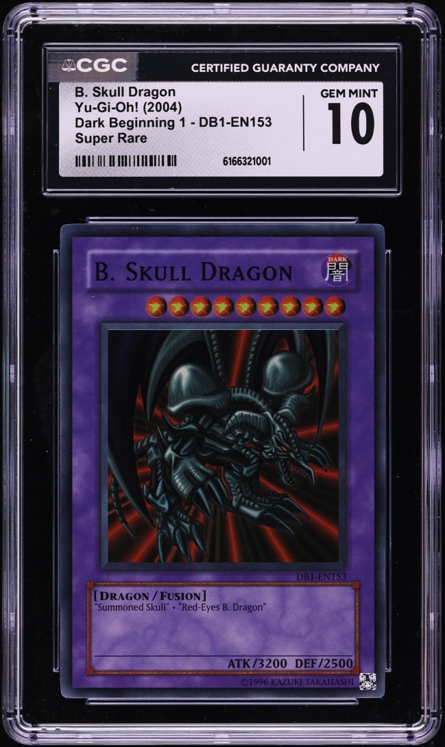 2004 Yu-Gi-Oh! Dark Beginning 1 Super Rare B. Skull Dragon #DB1-EN153 CGC 10 GEM MINT