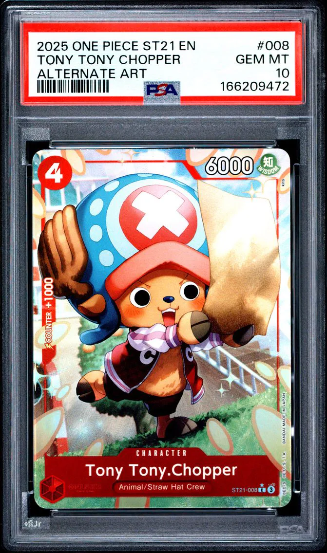 2025 #008 Tony Tony Chopper PSA 10 One Piece Starter Deck ST21-EX Gear 5 — Common