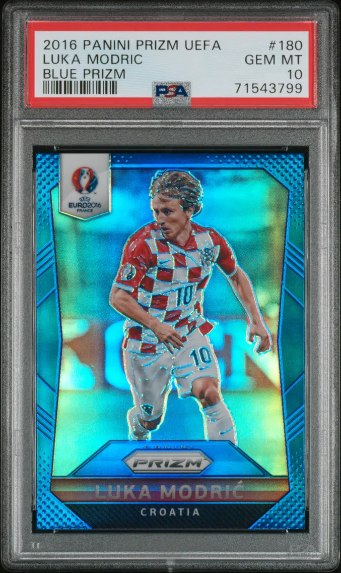 2016 #180 Luka Modric PSA 10 Panini Prizm UEFA — Uncommon