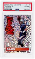 2019 Absolute Kaboom! Tom Brady #K-TB PSA 10