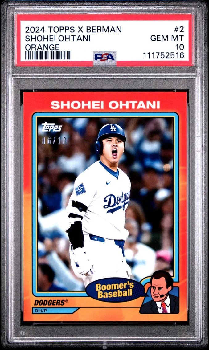 2024 #2 Shohei Ohtani PSA 10 Topps X Chris Berman: Boomer's Baseball — Epic