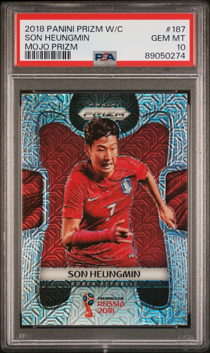 2018 #187 Son Heungmin PSA 10 Panini Prizm World Cup — Uncommon