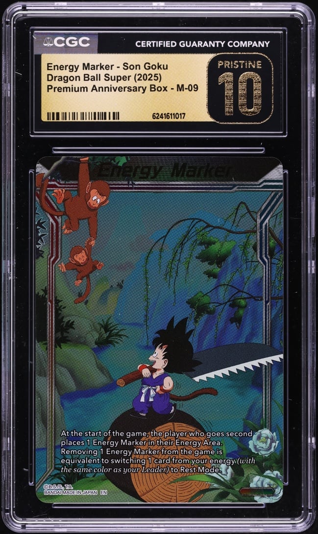 2025 Dragon Ball Super Premium Anniversary Energy Marker Son Goku #M-09 CGC 10 PRISTINE