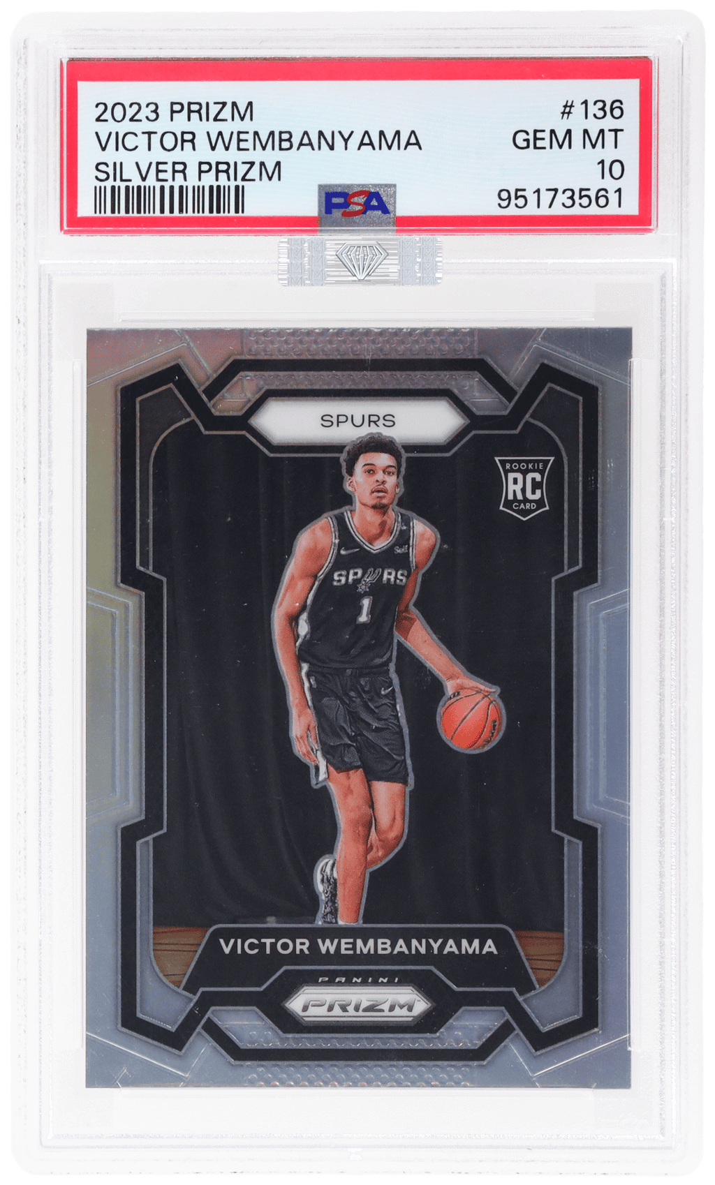 2023 Panini Prizm Silver Prizm Victor Wembanyama #136 PSA 10
