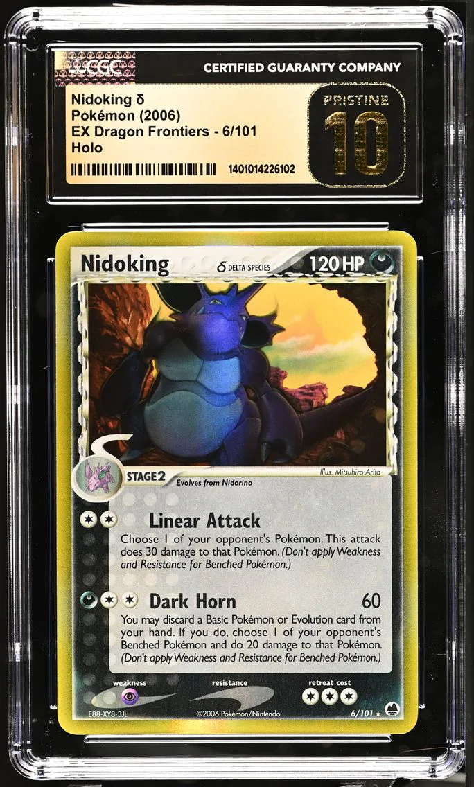 2006 #6 Nidoking CGC 10 Pristine EX Dragon Frontiers - English — Epic