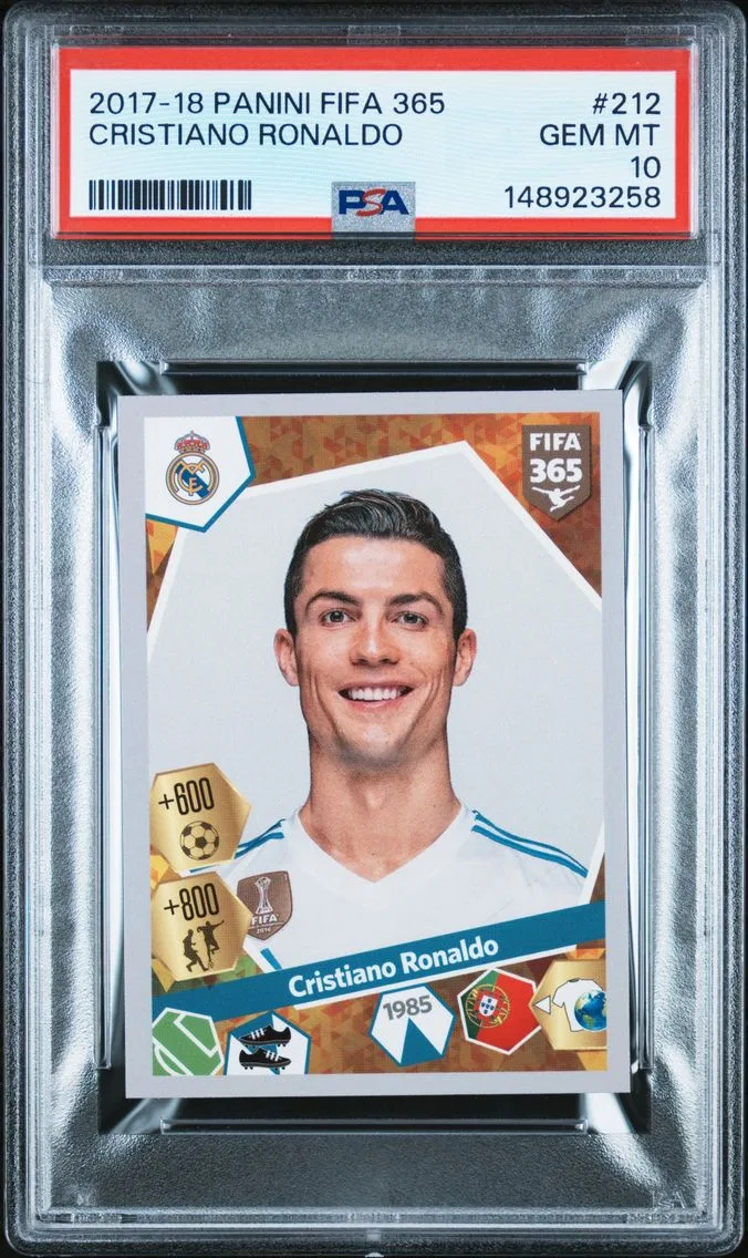 2017 #212 Cristiano Ronaldo PSA 10 Panini FIFA 365 — Uncommon