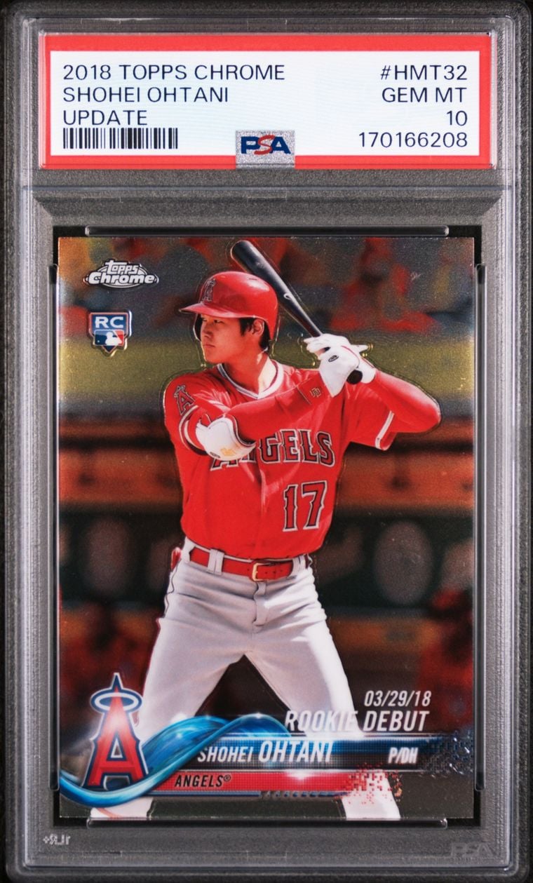 2018 Shohei Ohtani #HMT32 Topps Chrome Update PSA 10.0