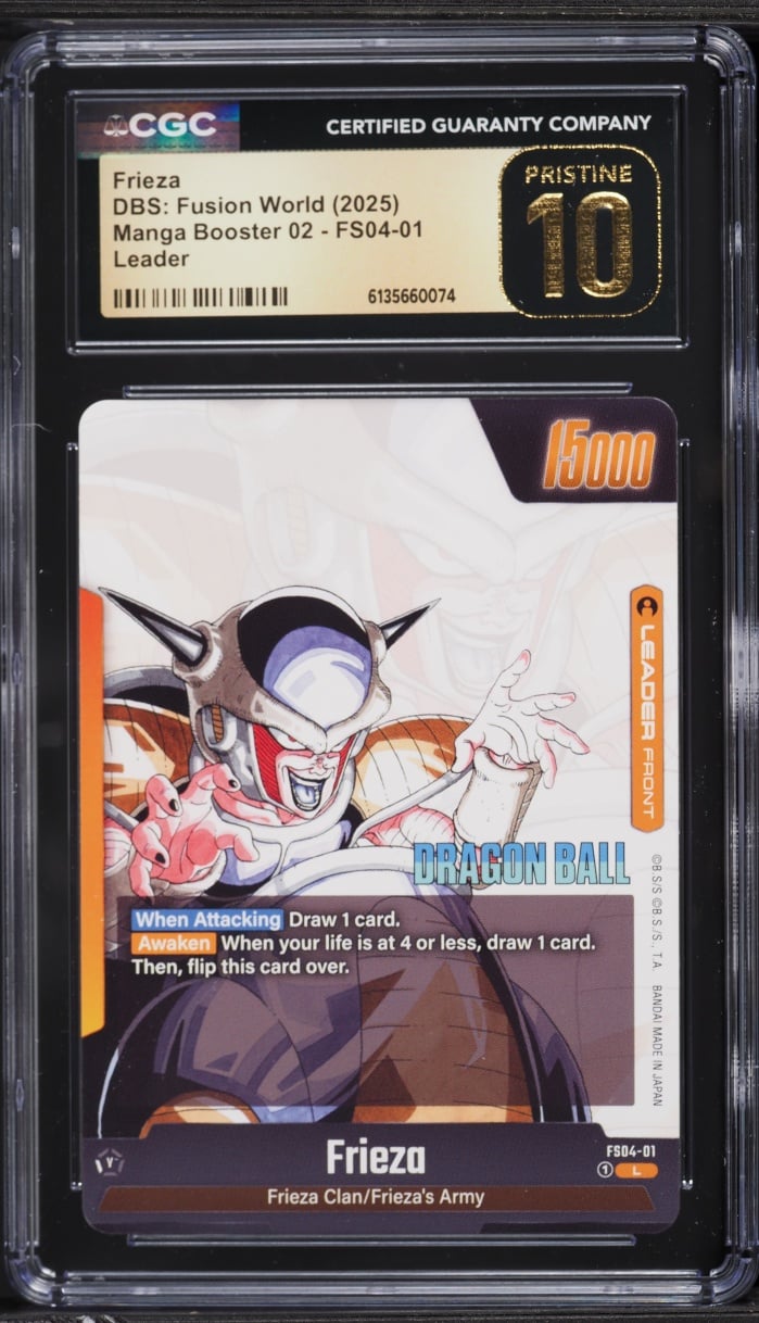 2025 Dragon Ball Super Fusion World Manga Booster 2 Frieza #FS04-01 CGC 10 PRISTINE