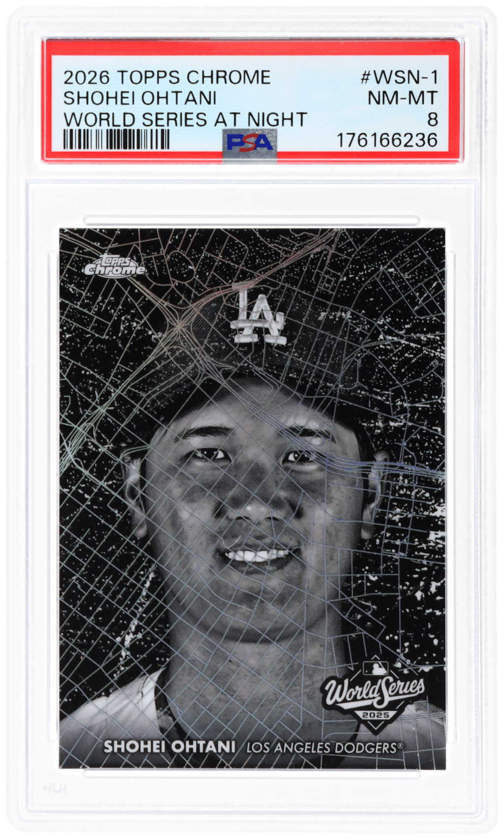 2026 Topps Chrome World Series At Night Shohei Ohtani #WSN-1 PSA 8