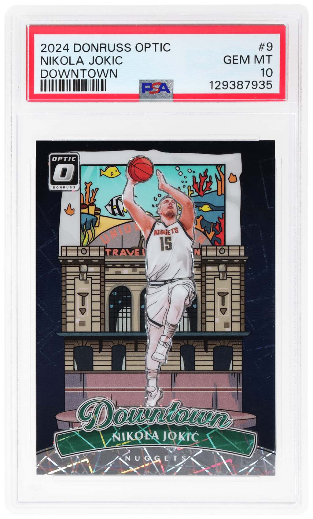 2024 Donruss Optic Downtown Nikola Jokic #9 PSA 10