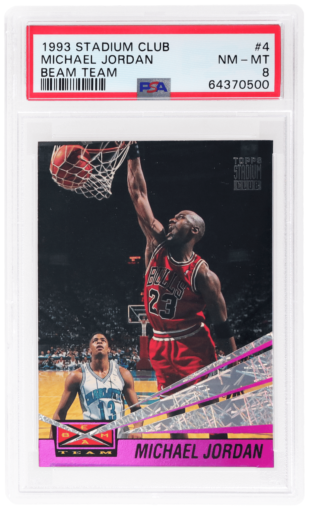 1993 Stadium Club Beam Team Michael Jordan #4 PSA 8