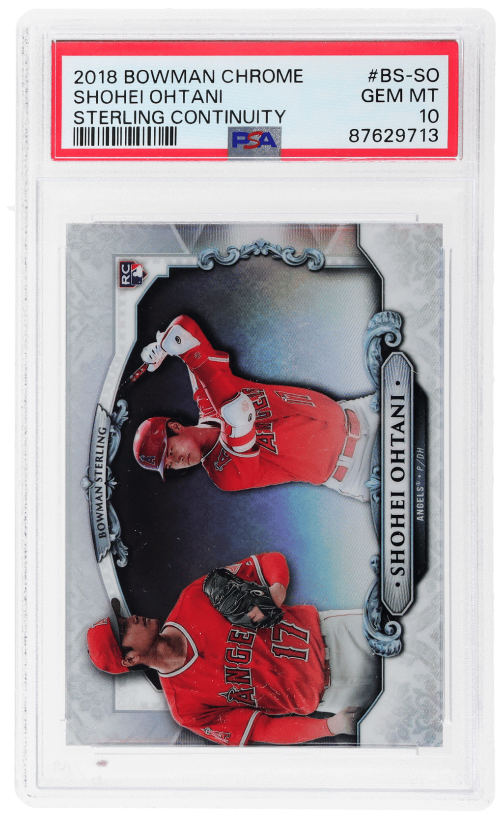 2018 Bowman Sterling Continuity Shohei Ohtani #BS-SO PSA 10