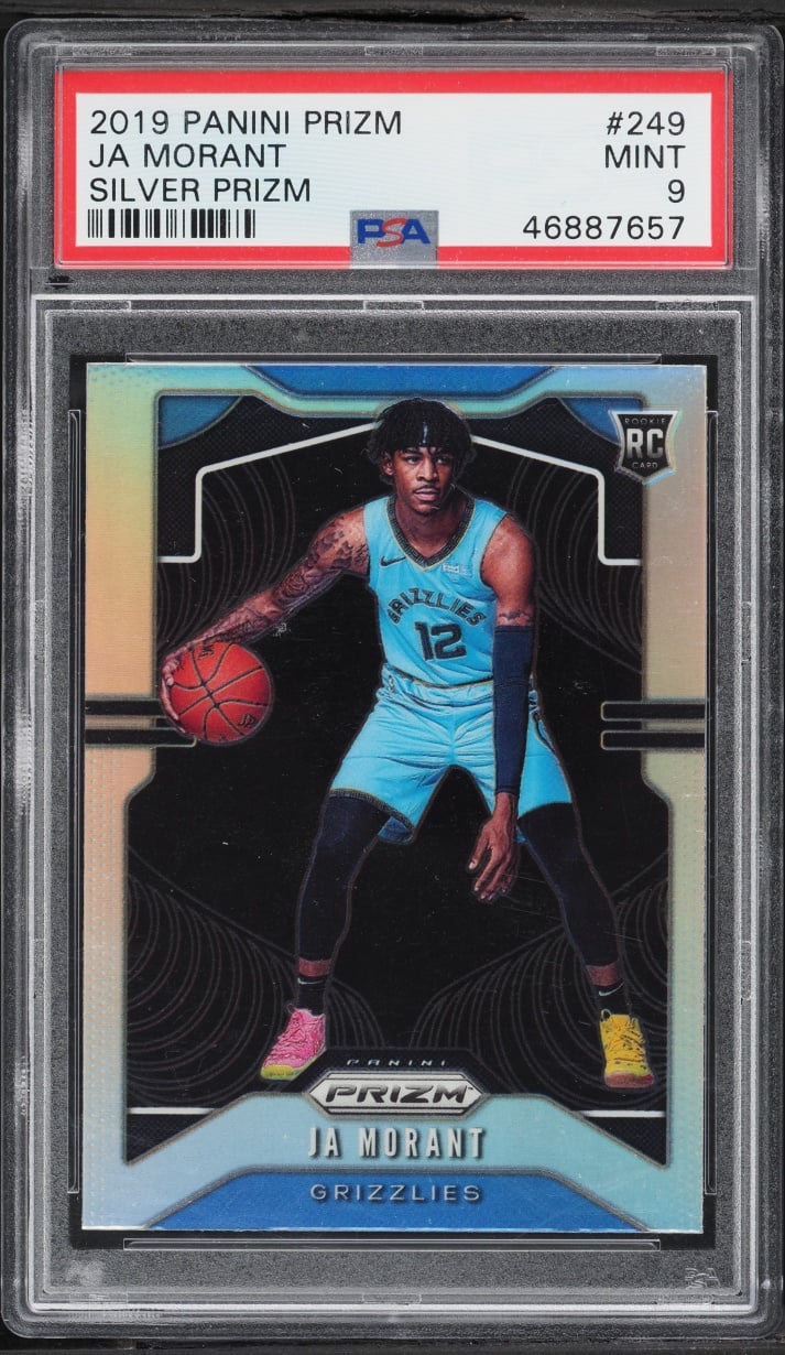 2019 Panini Prizm Silver Ja Morant ROOKIE #249 PSA 9 MINT