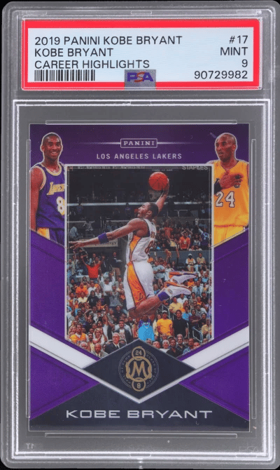 2019 Panini Career Highlights Kobe Bryant #17 23/24 PSA 9