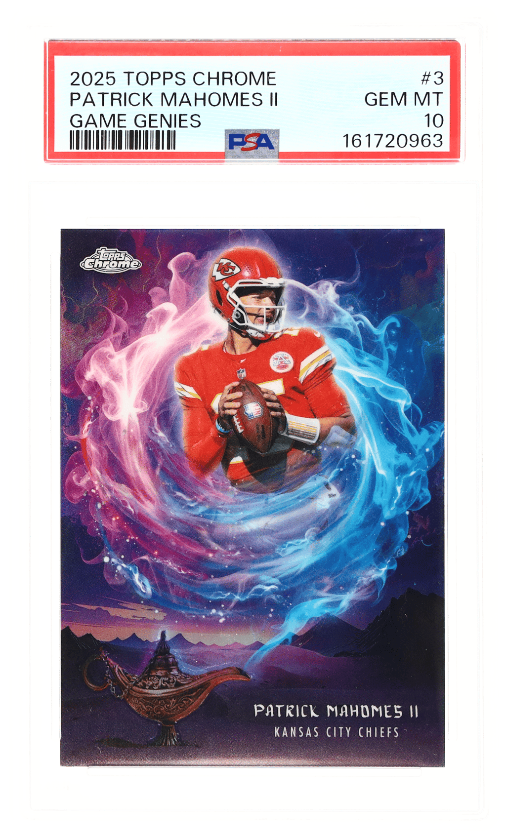 2025 Topps Chrome Game Genies Patrick Mahomes II #GG3 PSA 10