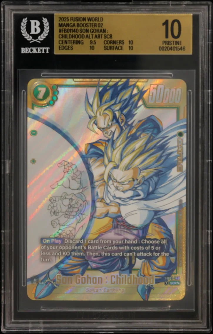 2025 #FB01140 Son Gohan : Childhood SUPER ALT ART SCR BGS 10 Dragon Ball Super Card Game Fusion World Manga Booster 02 — Epic