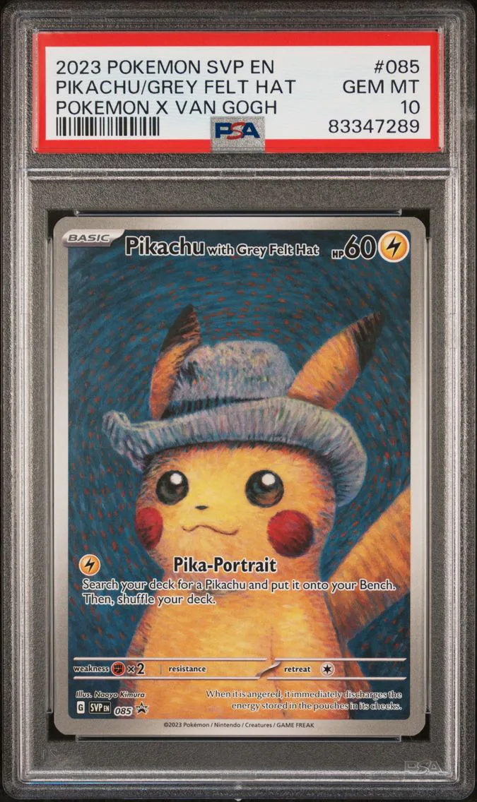 2023 #085 Pikachu With Grey Felt Hat PSA 10 Svp EN-SV Black Star Promo — Rare