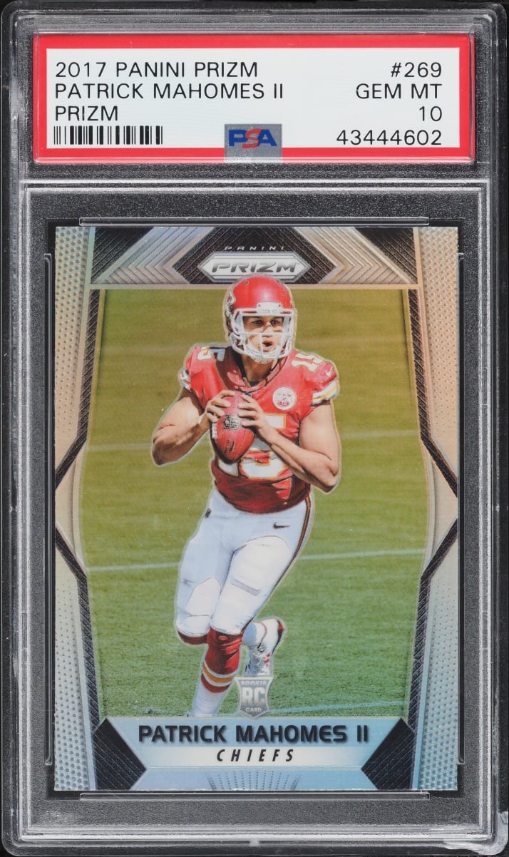 2017 Panini Prizm Silver Patrick Mahomes II ROOKIE #269 PSA 10 GEM MINT