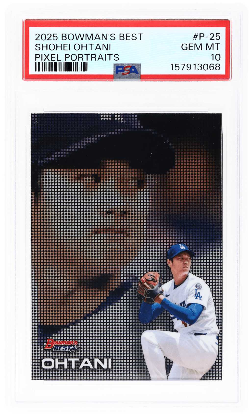 2025 Bowman's Best Pixel Portraits Shohei Ohtani #P25 PSA 10