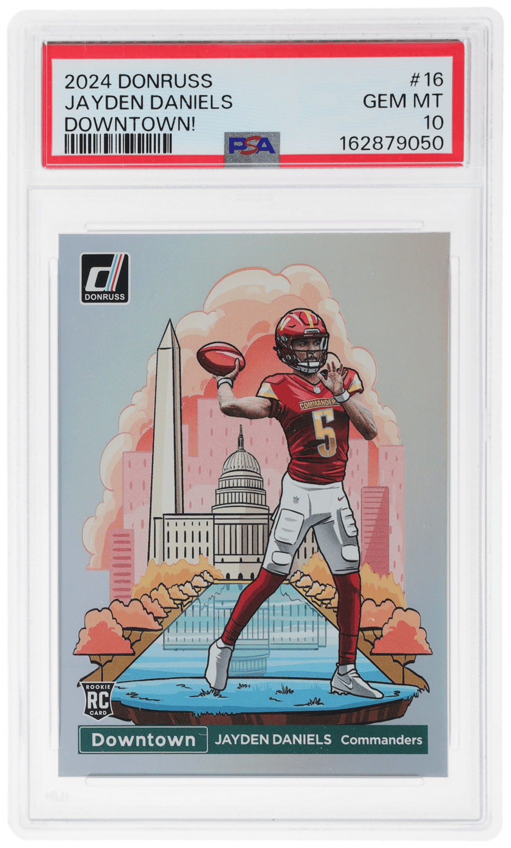 2024 Panini Donruss Downtown Jayden Daniels #16 PSA 10