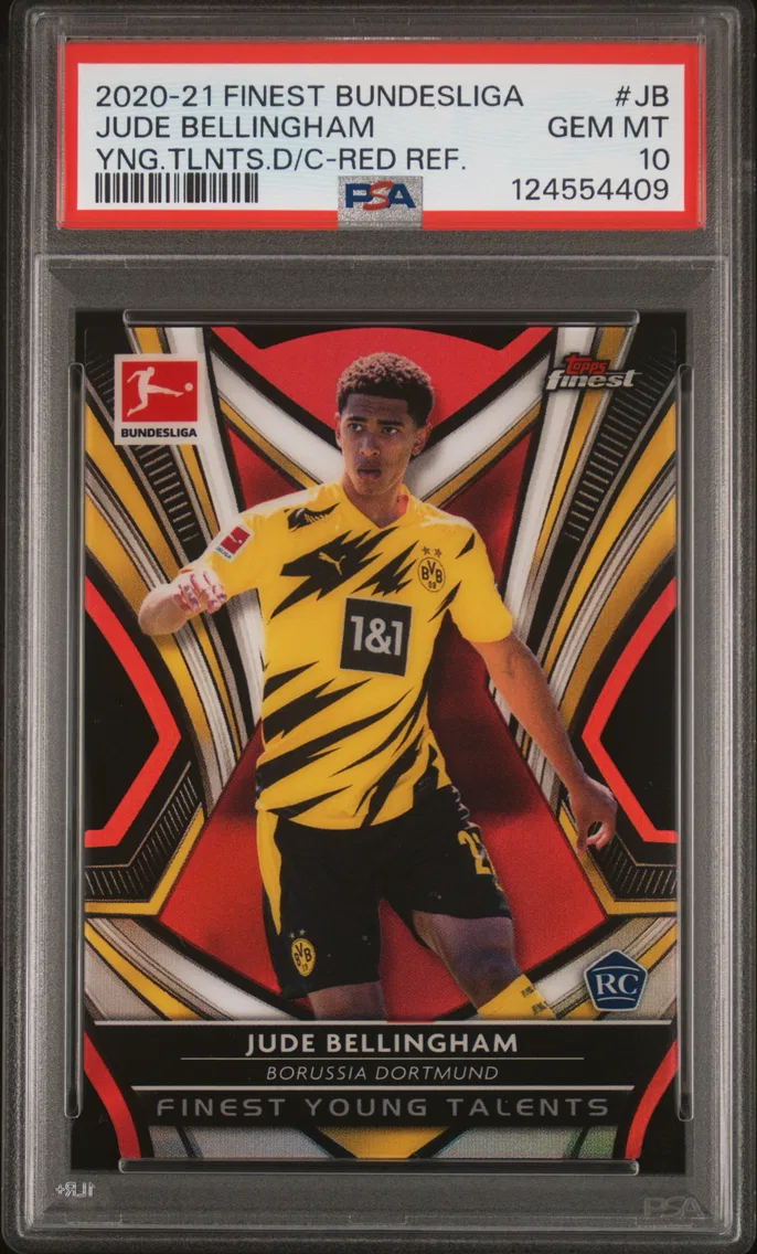 2020 #JB Jude Bellingham PSA 10 Topps Finest Bundesliga Young Talents Die-Cut — Epic