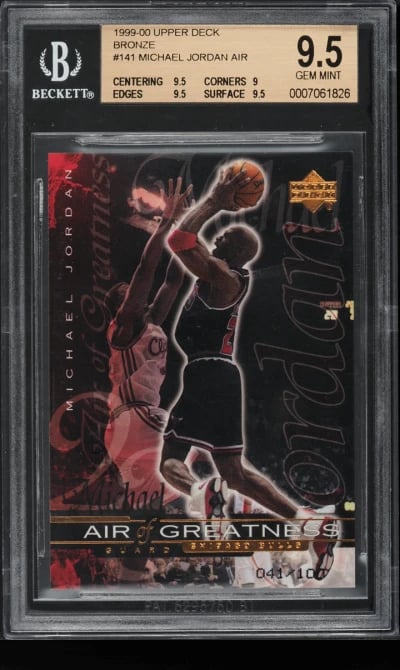 1999 Upper Deck Bronze Michael Jordan /100 #141 BGS 9.5 GEM MINT