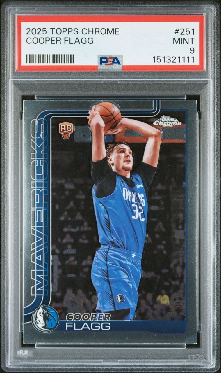 2025 Cooper Flagg #251 Topps Chrome PSA 9.0