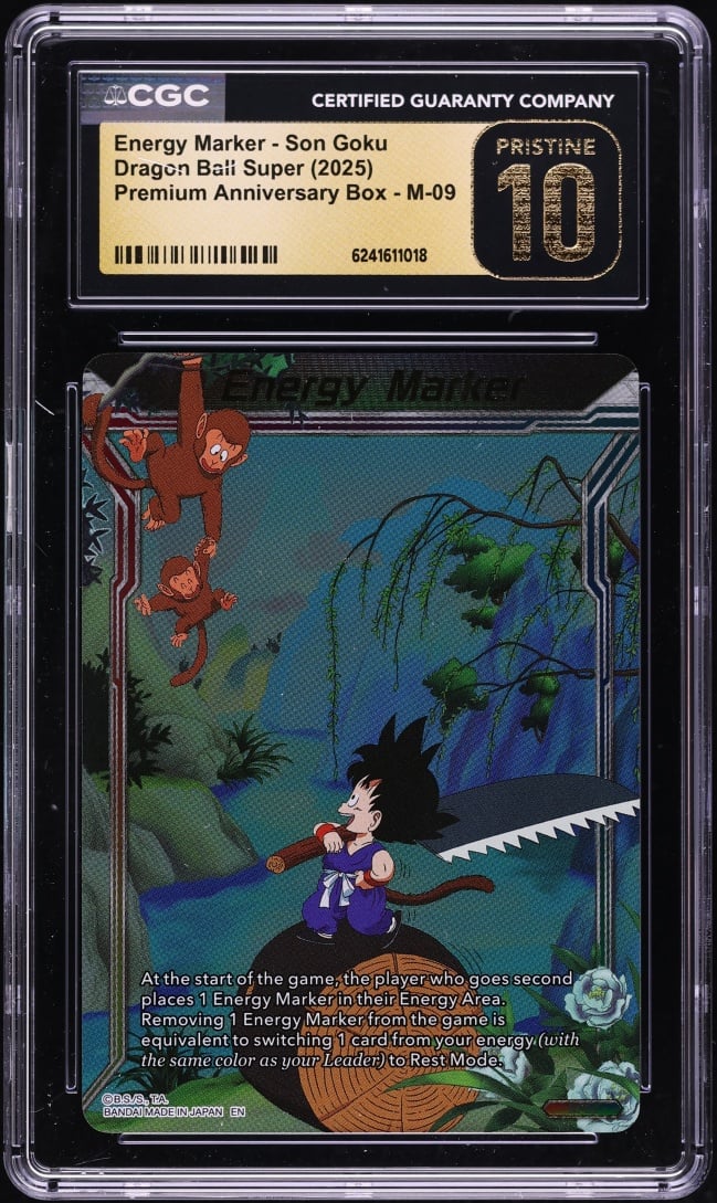 2025 Dragon Ball Super Premium Anniversary Box Energy Marker Son Goku #M-09 CGC 10 PRISTINE