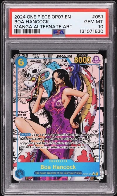 2024 One Piece 500 Years In The Future Alt Art Boa Hancock #51 PSA 10 GEM MINT