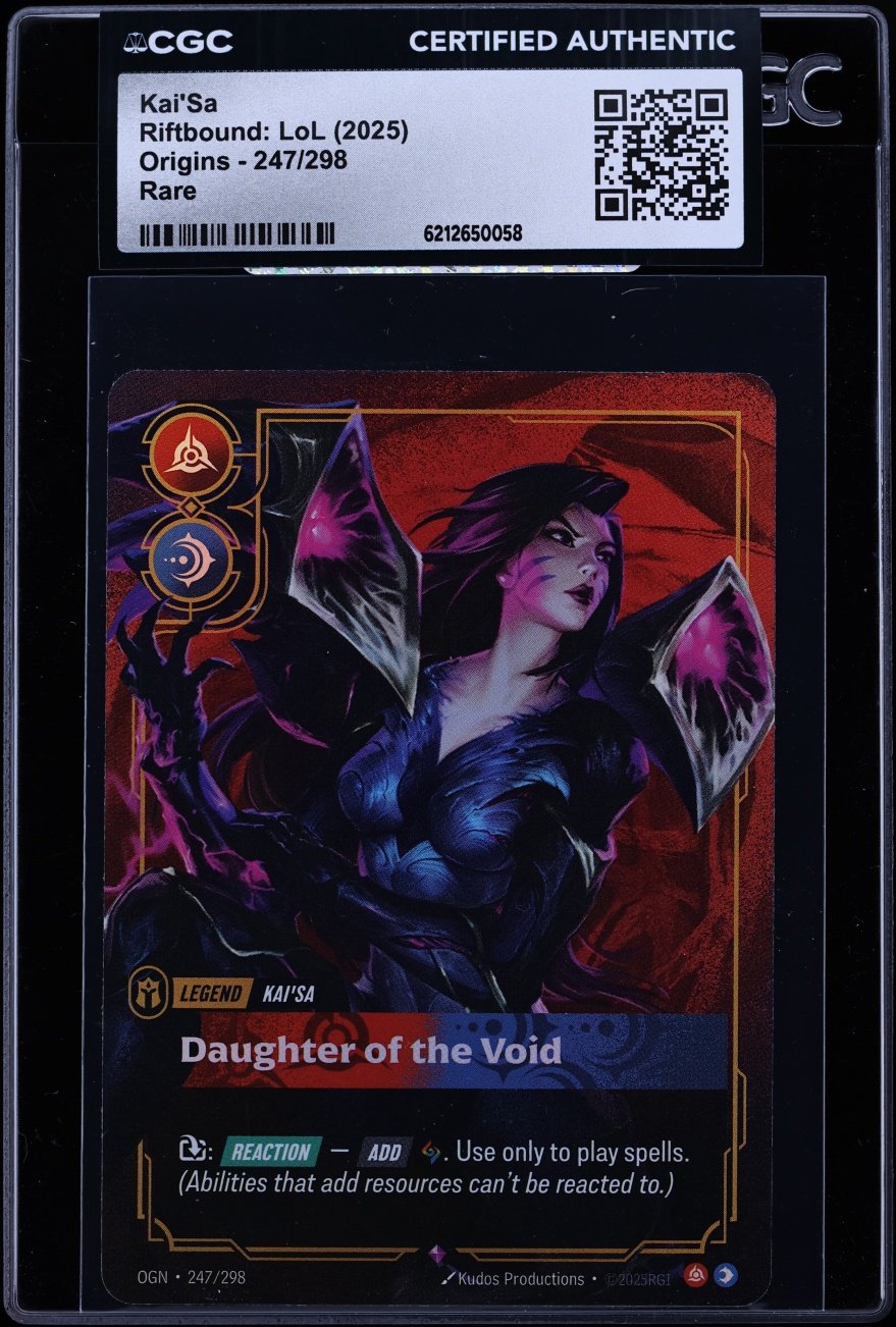 2025 Riftbound League Of Legends LoL Origins Kai'Sa #247 CGC AUTH