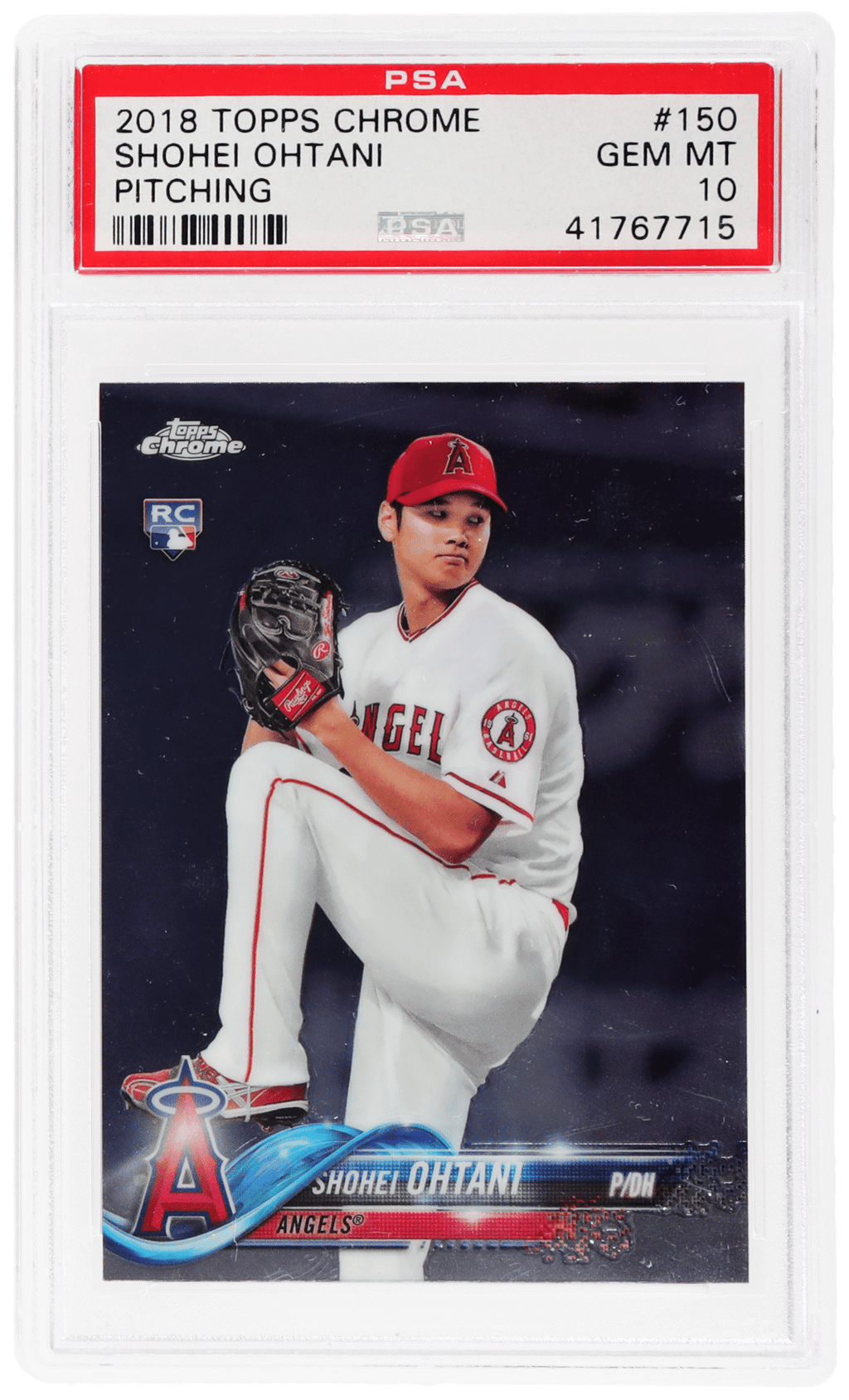 2018 Topps Chrome Pitching Shohei Ohtani #150 PSA 10