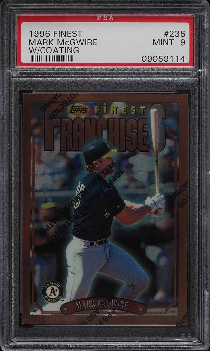 1996 Finest w/ Coating Mark McGwire #236 PSA 9 MINT