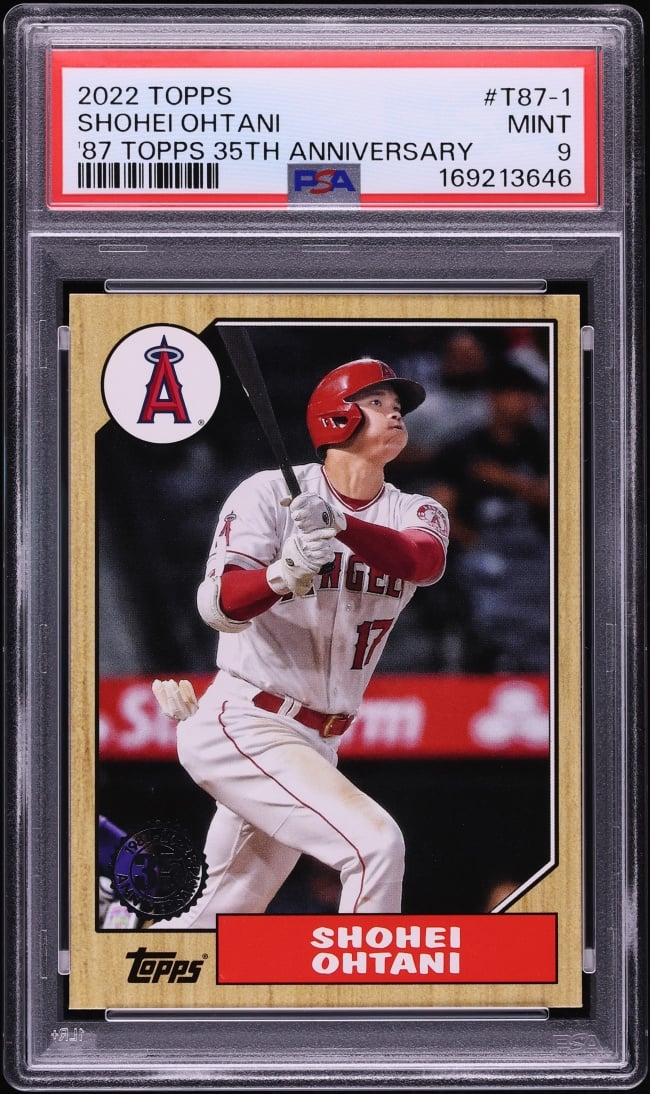 2022 Topps '87 35th Anniversary Shohei Ohtani #T87-1 PSA 9 MINT