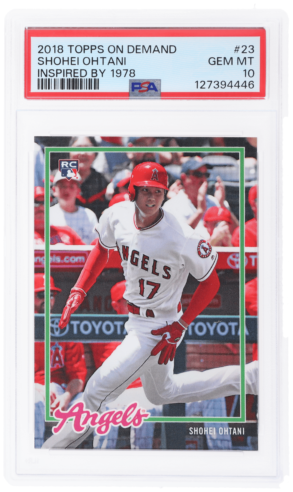 2018 Topps On Demand Inspired By 1978 Shohei Ohtani #23 PSA 10
