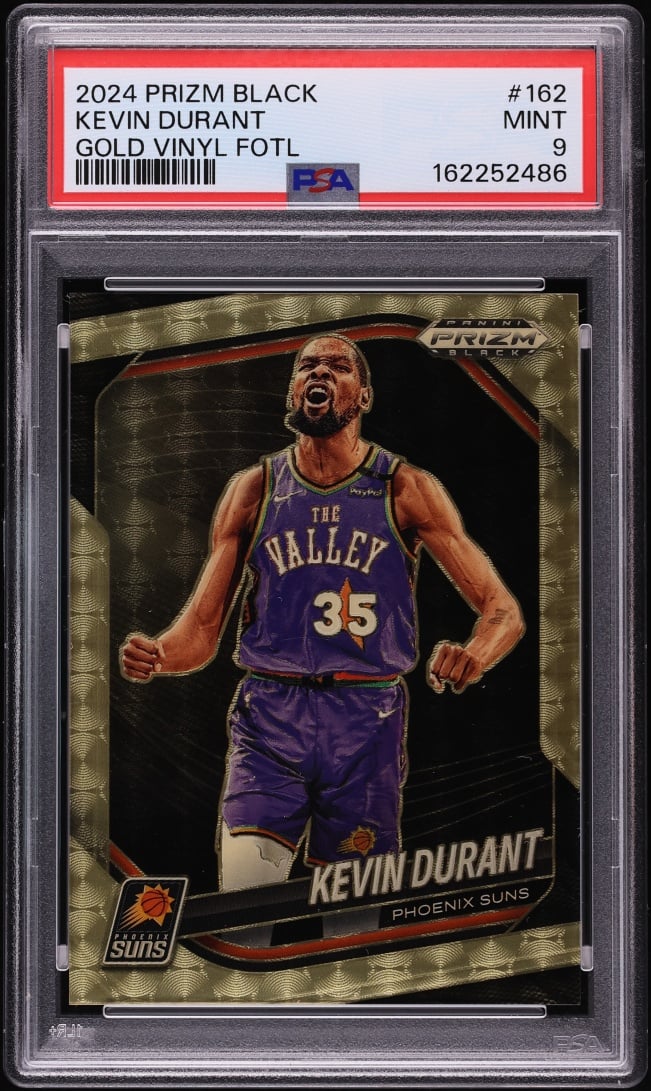 2024 Panini Prizm Black Gold Vinyl FOTL Kevin Durant /5 #162 PSA 9 MINT