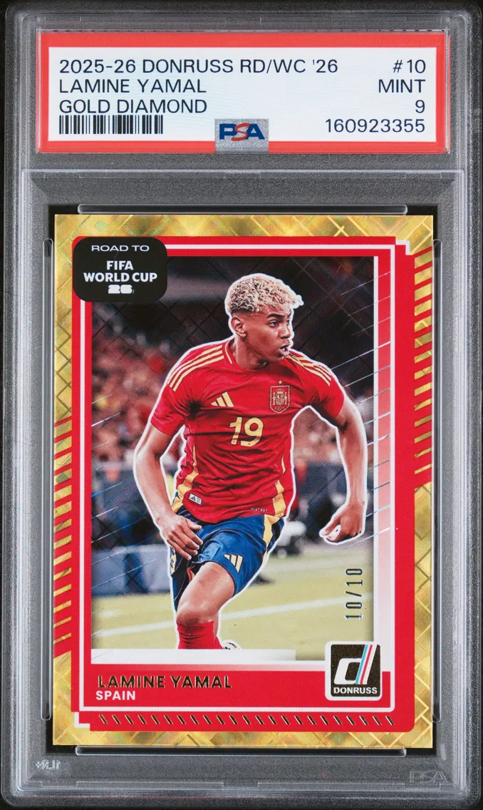2025 #10 Lamine Yamal PSA 9 Panini Donruss Road to FIFA World Cup '26 — Epic
