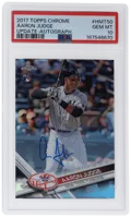 2017 Topps Chrome Update Autograph Aaron Judge #HMT50 PSA 10