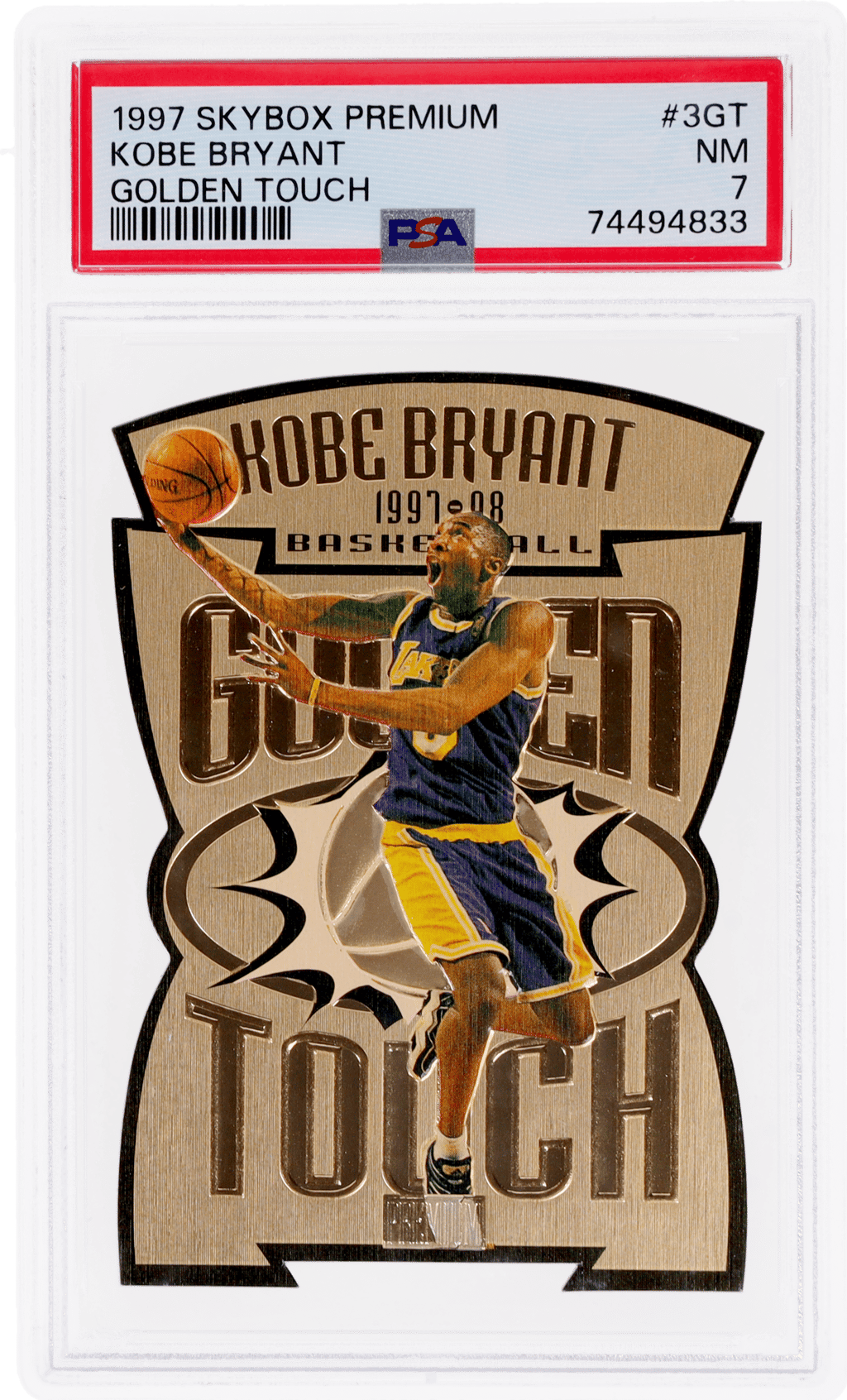 1997 Skybox Premium Golden Touch Kobe Bryant #GT3 PSA 7