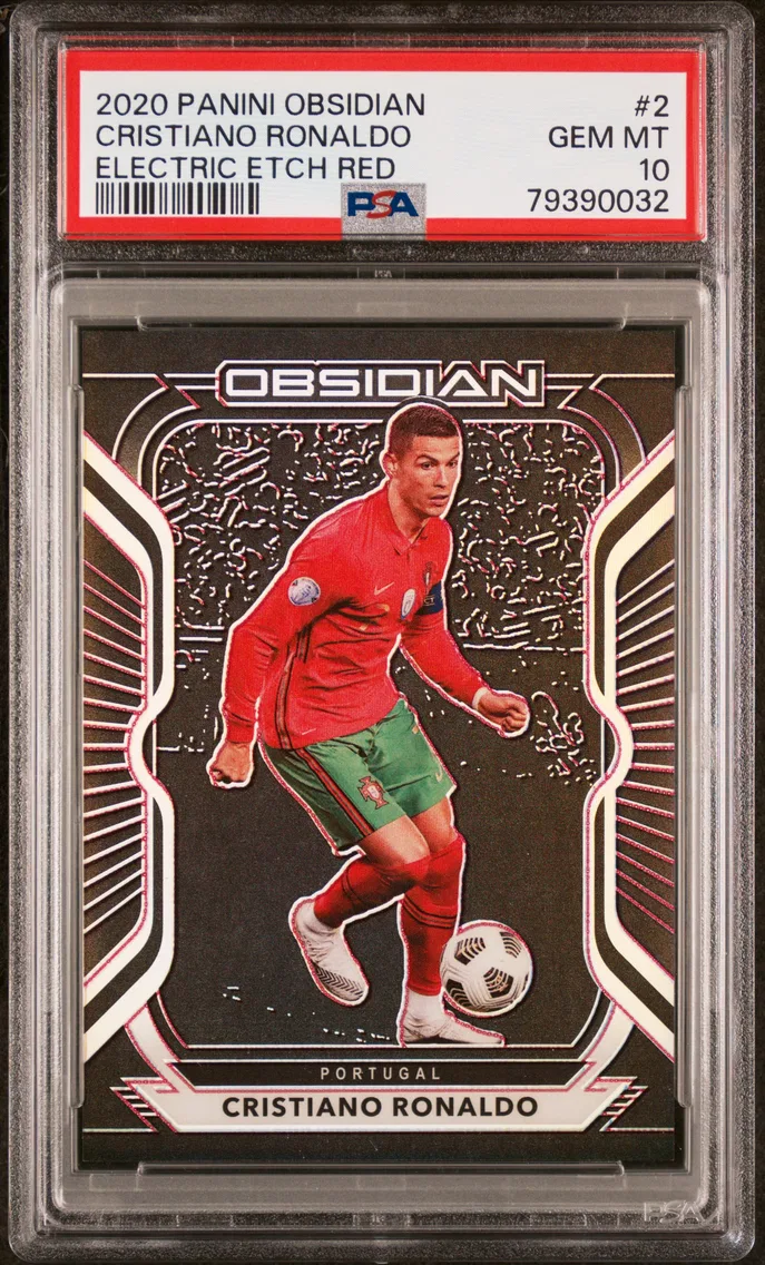 2020 #2 Cristiano Ronaldo PSA 10 Panini Obsidian — Epic