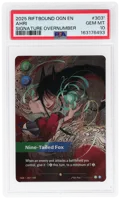 2025 Riftbound League of Legends Origins Signature Overnumber Ahri #303* PSA 10