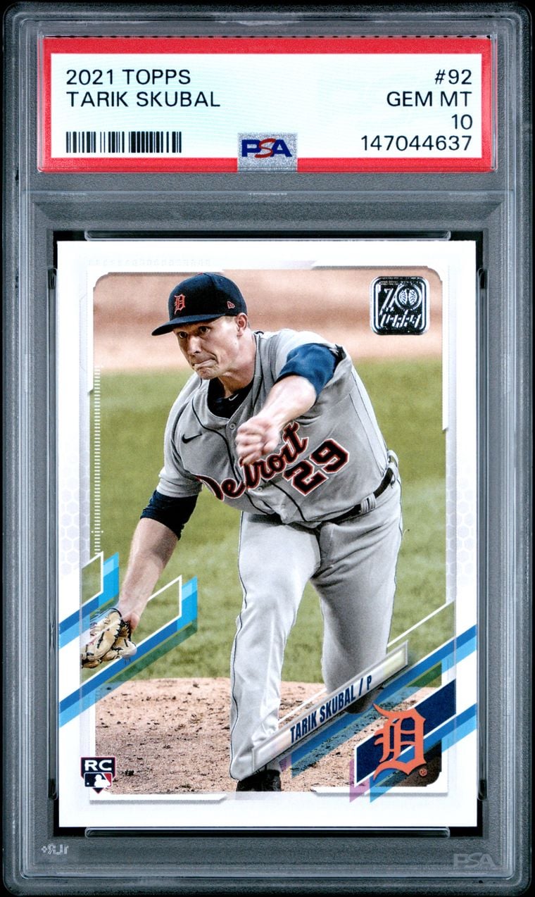 2021 TARIK SKUBAL #92 TOPPS PSA 10.0