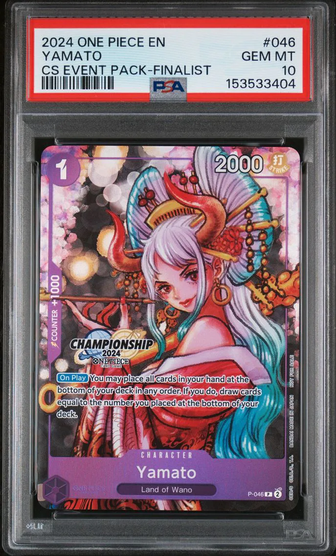 2024 #046 Yamato PSA 10 Championship 2024 Event Pack One Piece — Epic