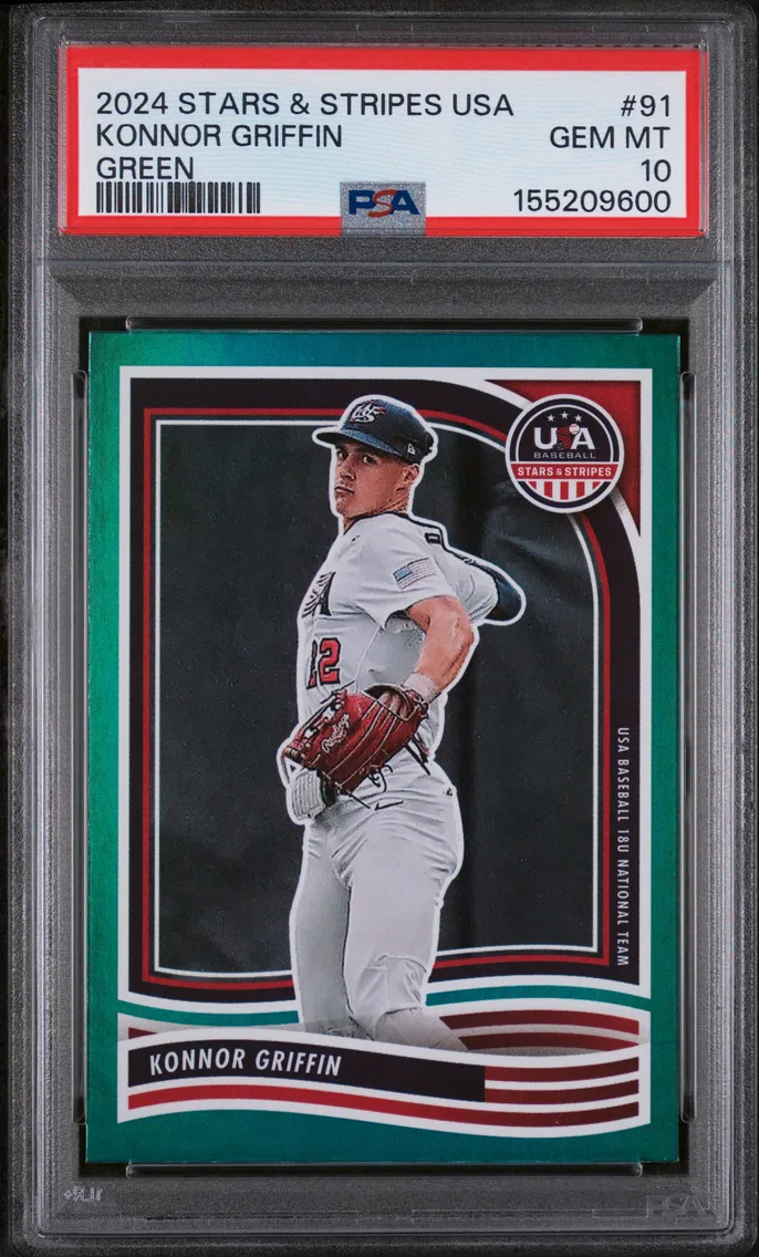 2024 #91 Konnor Griffin PSA 10 Panini Stars & Stripes USA — Rare