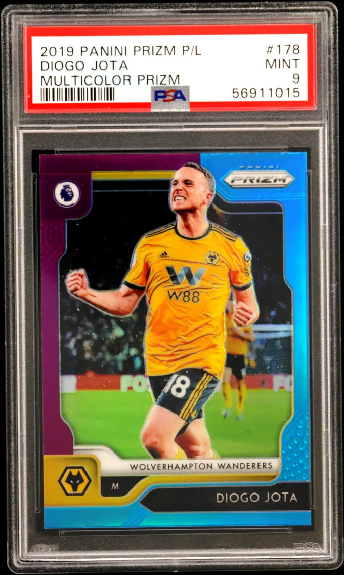 2019 #178 Diogo Jota PSA 9 Panini Prizm Premier League — Common