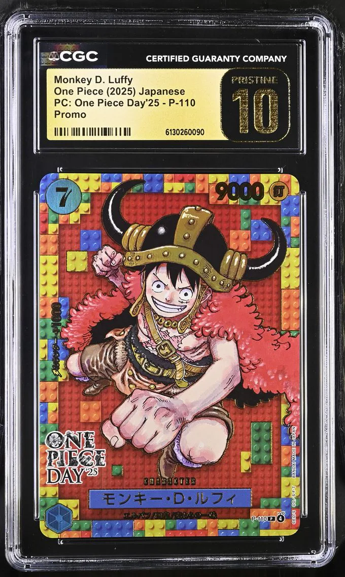 2025 #P-110 Monkey D. Luffy CGC 10 Pristine Premium Collection One Piece Day'25 - Japanese